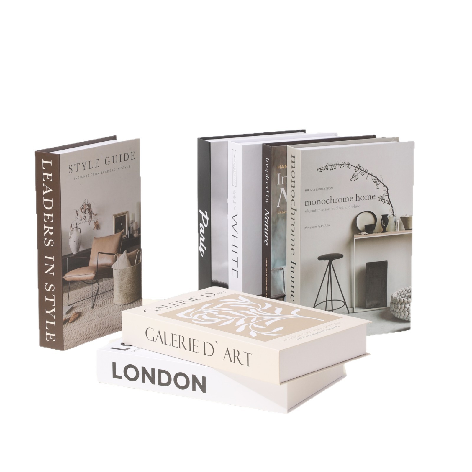 Libro falso plegable simple libro de simulación decoración INS estilo de decoración modelo de libro de diseño de arte de paquete suave libro inglés