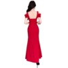 Evening gown off the shoulder sexy night club technician work clothes long style
