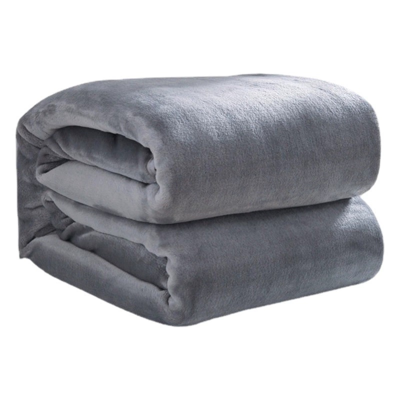 Трансграничное фланелевое одеяло Коралловое одеяло Сплошной цвет одеяло Летнее одеяло