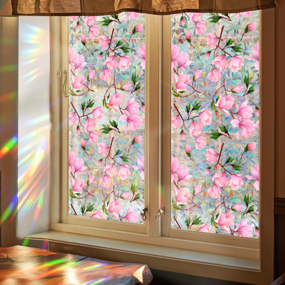 140g Weight Glass paster Home Textiles & Decor Type PVC Material Leaf Pattern Casual, Pastoral Style Casual Pastoral Leaf PVC Glass Paster Wall Art 151