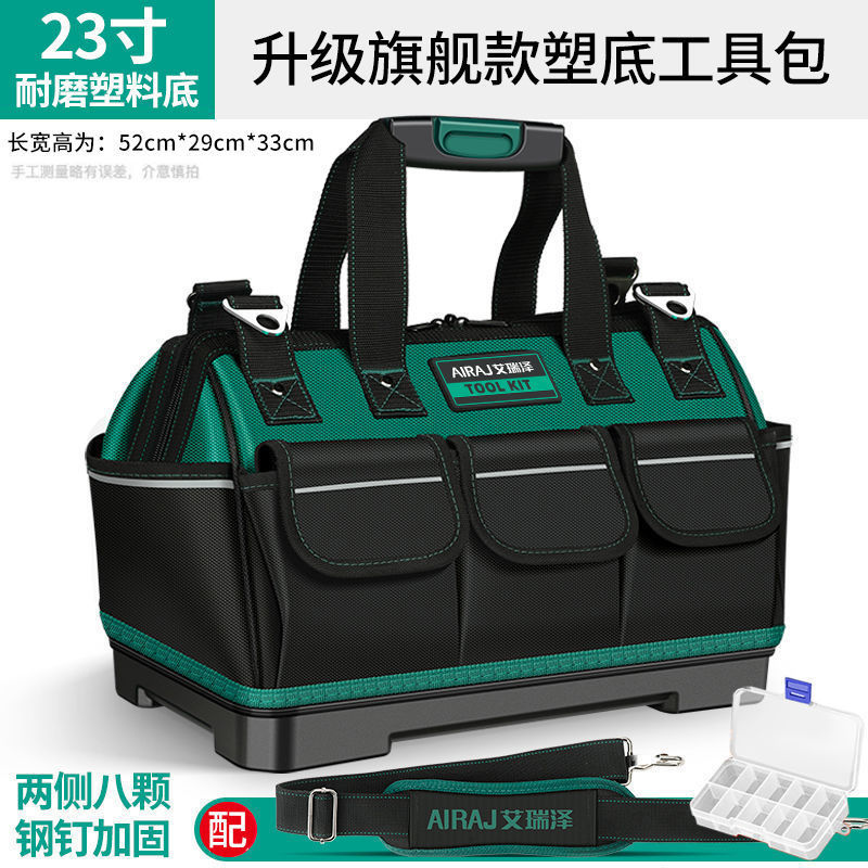 Kit de herramientas eléctricas, lienzo grueso resistente y duradero, bolsas de herramientas de carpintería portátiles multifuncionales para el mantenimiento al por mayor