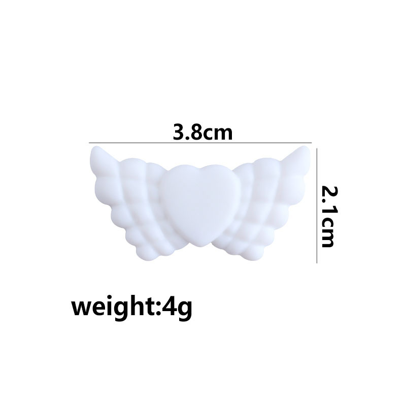 Creativo DIY bebé suministros Ángel amor alas de silicona joyería bebé chupete cadena molar teether pulsera Accesorios