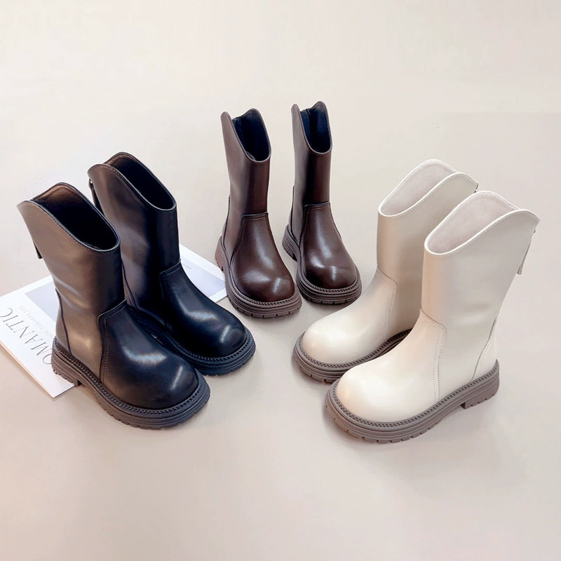 Арбуз Запад 98008 сапоги для девочек детская обувь 2024 осень-зима новые детские сапоги плюс бархат сапоги принцессы