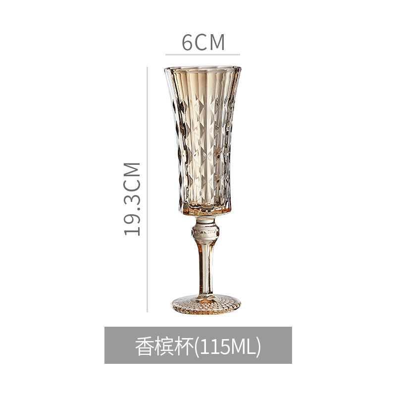 Luz de lujo retrógrado cristal especial taza de vino vino casero mujer hermosa baja alta taza de vidrio de champagne