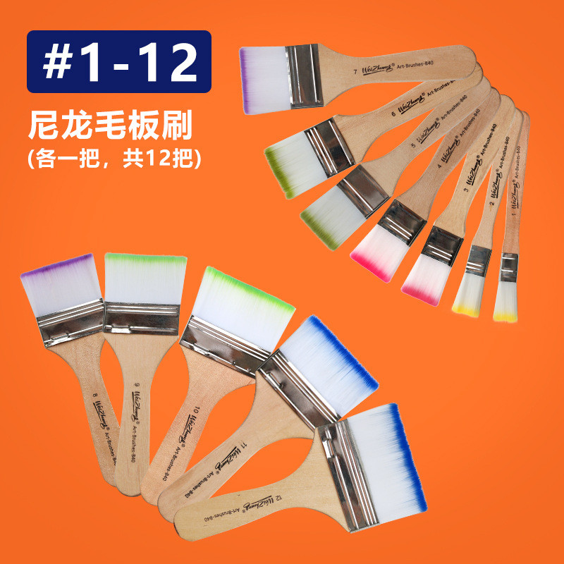 Fábrica al por mayor cepillo de placa de nylon cepillo de pintura al óleo cepillo de barbacoa cepillo de pintura eliminación de polvo cepillo de placa de nylon al por mayor