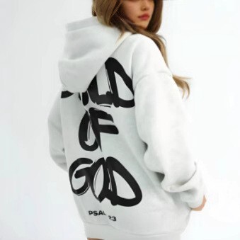 Child of God Sweatshirt American Harajuku Hip-Hop Letter Graphic Print Oversized Sweatshirt Ready for Sale