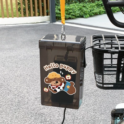 Other Electric Vehicle Accessories, vehicle chargers, cartoon design, outdoor - black-yellow-webbing-hook-dachshund