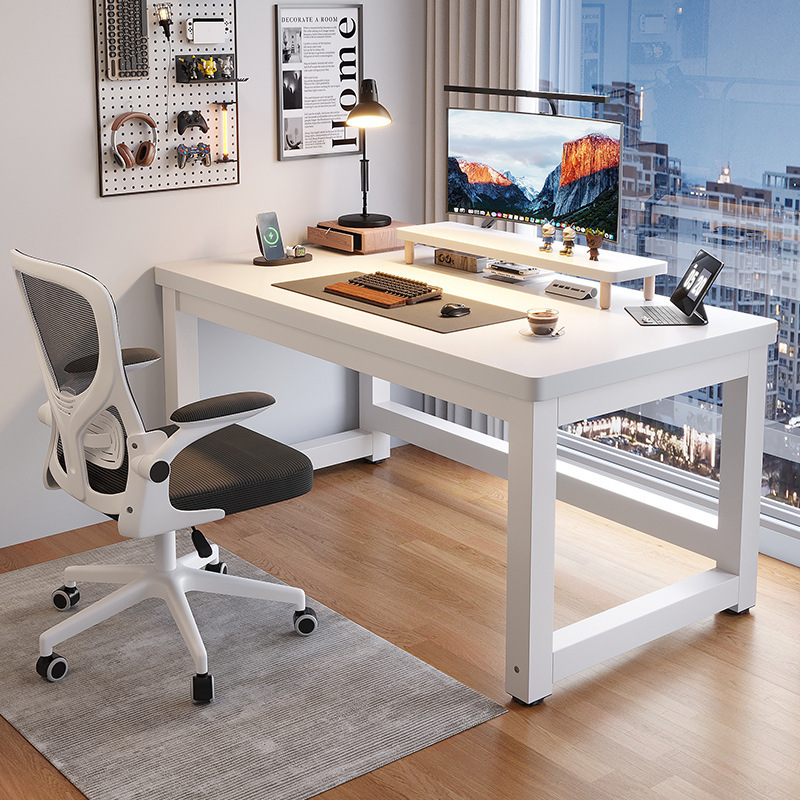 Thickened Desk Bedroom Home Computer Desk Desktop E-sports Students Learn to Write Book Desk Small Furniture White