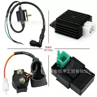 Off-Road Motorcycle Beach Accessories and Electrical Components 50-110Cc High Voltage Pack Igniter Relay Rectifier (Power supply, ignition system accessories) - electrical-components-set-of-4