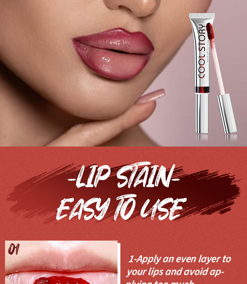 22g Weight Lip Glaze Type Of Cosmetics Contains Liquid Ingredient Plastic Material Letter Pattern Letter Plastic Lip Glaze Beauty & Health 3