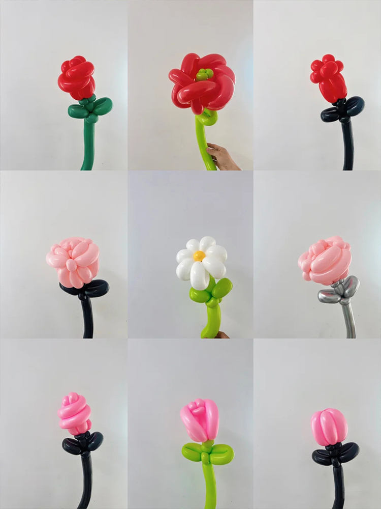 2024 New Rose Balloon Decoration Advertising Shopping Mall Store Festival Event Atmosphere Scene Layout