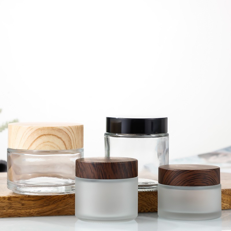 磨砂玻璃膏霜瓶膏体瓶避光面霜分装瓶5-100g装化妆品瓶眼霜瓶空瓶