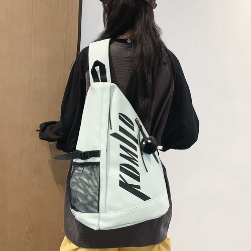 Crossbody bag for men and women, same style student school bag, large capacity junior high school student backpack, trendy Korean version for students, dropshipping