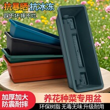 超大加厚花盆带隔水排气5色可选种菜蒜苗多肉养花四季盆可悬挂