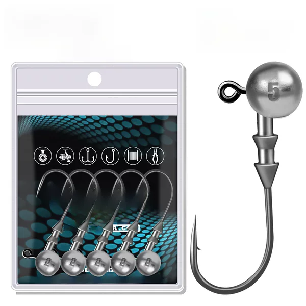 Die-casting 4 times reinforced blood trough lead head hook anti-hanging bottom anti-stripping bass Mandarin fish Luya root fishing hook