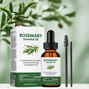 Cross-border Spot 60ml Rosemary Hair Care Essential Oil Hair Growth Strengthening Oil Hair Care Scalp Care