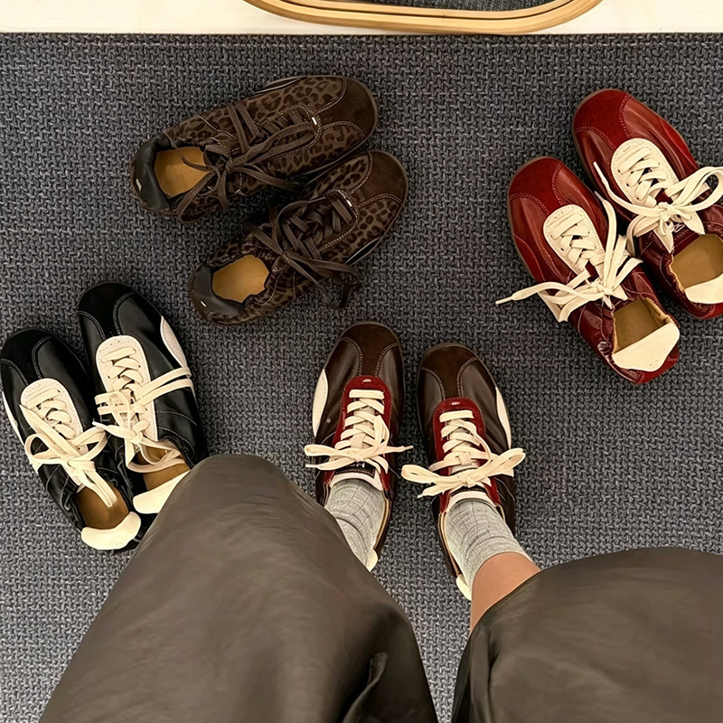 Tiktok Trending German Training Shoes for Women 2026 Autumn and Winter New Casual Versatile Women's Sneakers Retro Height-Increasing Shoes