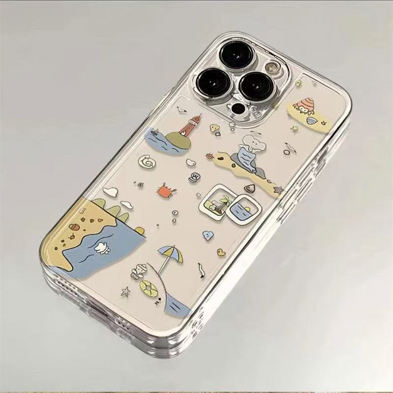 Space Shell para iphone15promax funda para teléfono móvil 11 Underwater World Apple 16 anti-caída 14pro1 3/12