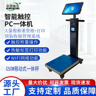 智能触控称重打印一体机可移动工业高精度电子台秤WIN版内置打印