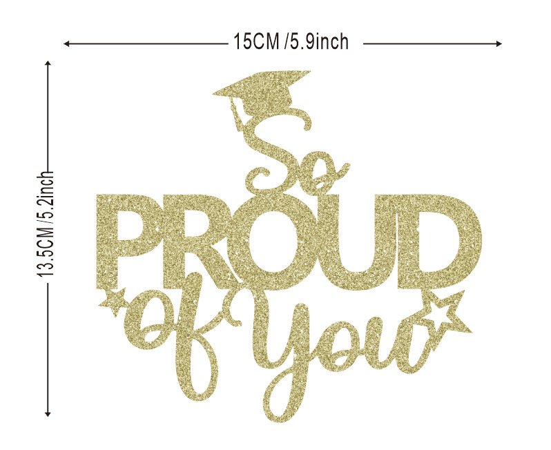 La temporada de graduación de la torta de la tarjeta de decoración 2024 Negro Flash partido Colegio grueso papel no es fácil de romper el comercio exterior transfronterizo