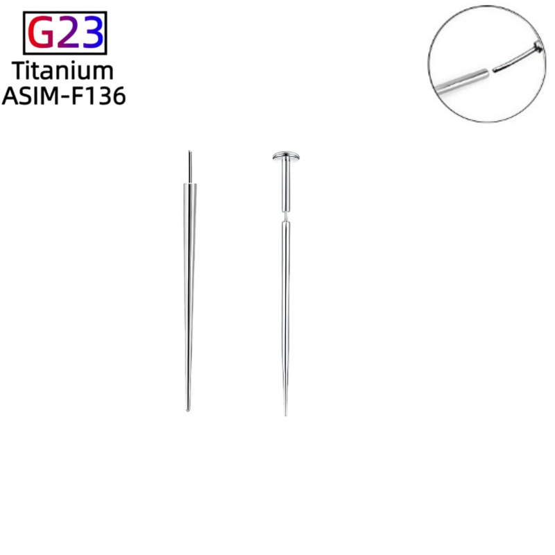 Stainless Steel Guide Needle Curved Pin for Nose Ear Body Piercing Jewelry Auxiliary Tool detail image 7