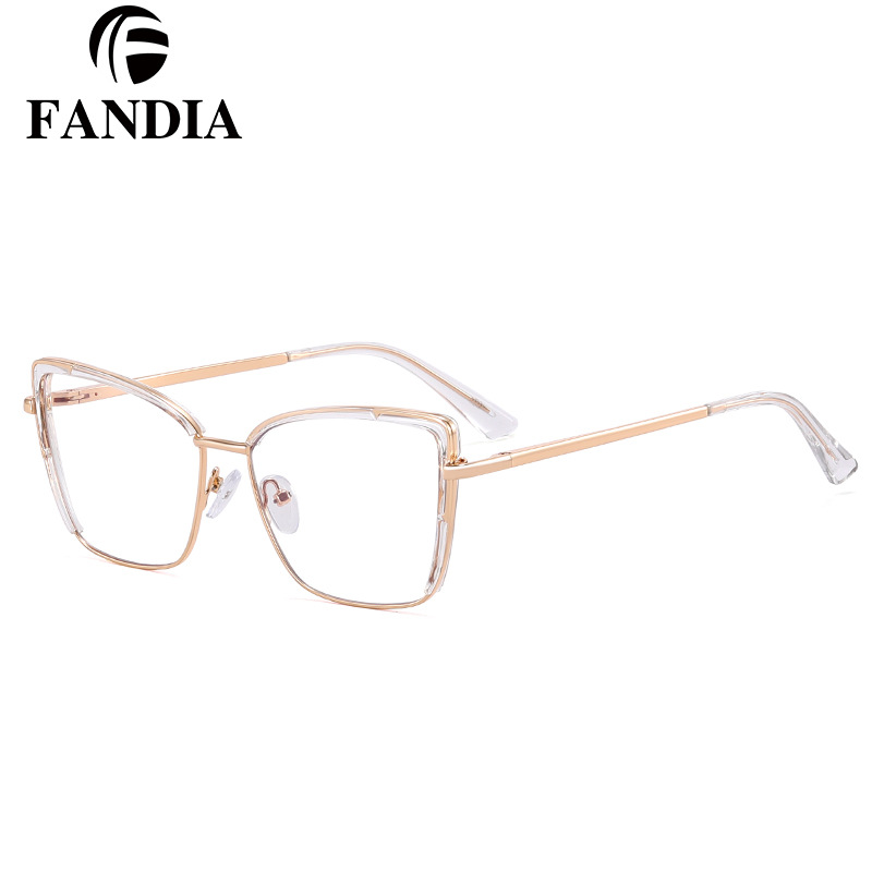 82177 nuevo comercio exterior transfronterizo brasileño venta caliente doble marco de gafas de color fuente de fábrica puede equiparse con gafas de miopía mujer image 5