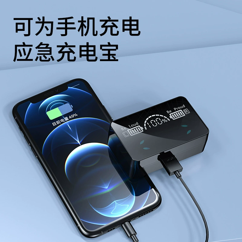 Кросс-борт частная модель X3 беспроводная Bluetooth гарнитура TWS отпечаток пальца сенсорное управление внутри уха Bluetooth 5.1 спортивная