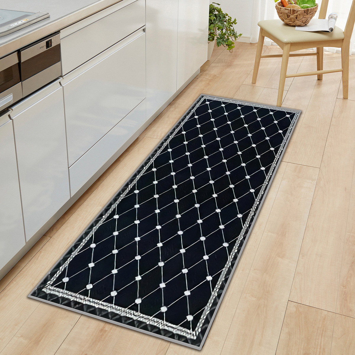 Venta caliente grano de madera puerta casa estera cocina tira absorbente baño antideslizante alfombra del piso sala de estar dormitorio alfombra 1