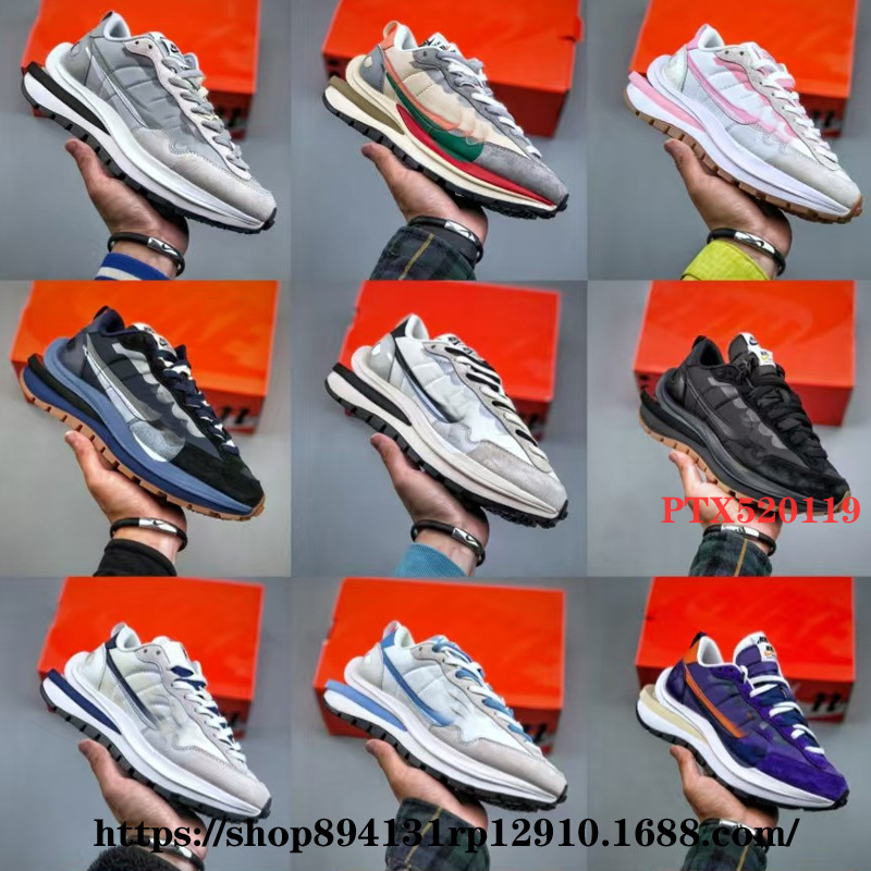 Putian Shoes Pure Original Sacai X Vapor Waffle Waffle 3세대 3.0 Catwalk 남성 및 여성 운동화 공동 브랜드 신발