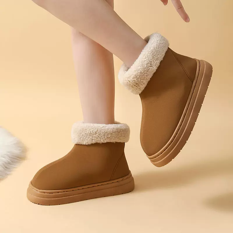 跨境爆款情侣厚底室内棉拖鞋家居批发家用毛绒保暖拖鞋秋冬女靴子