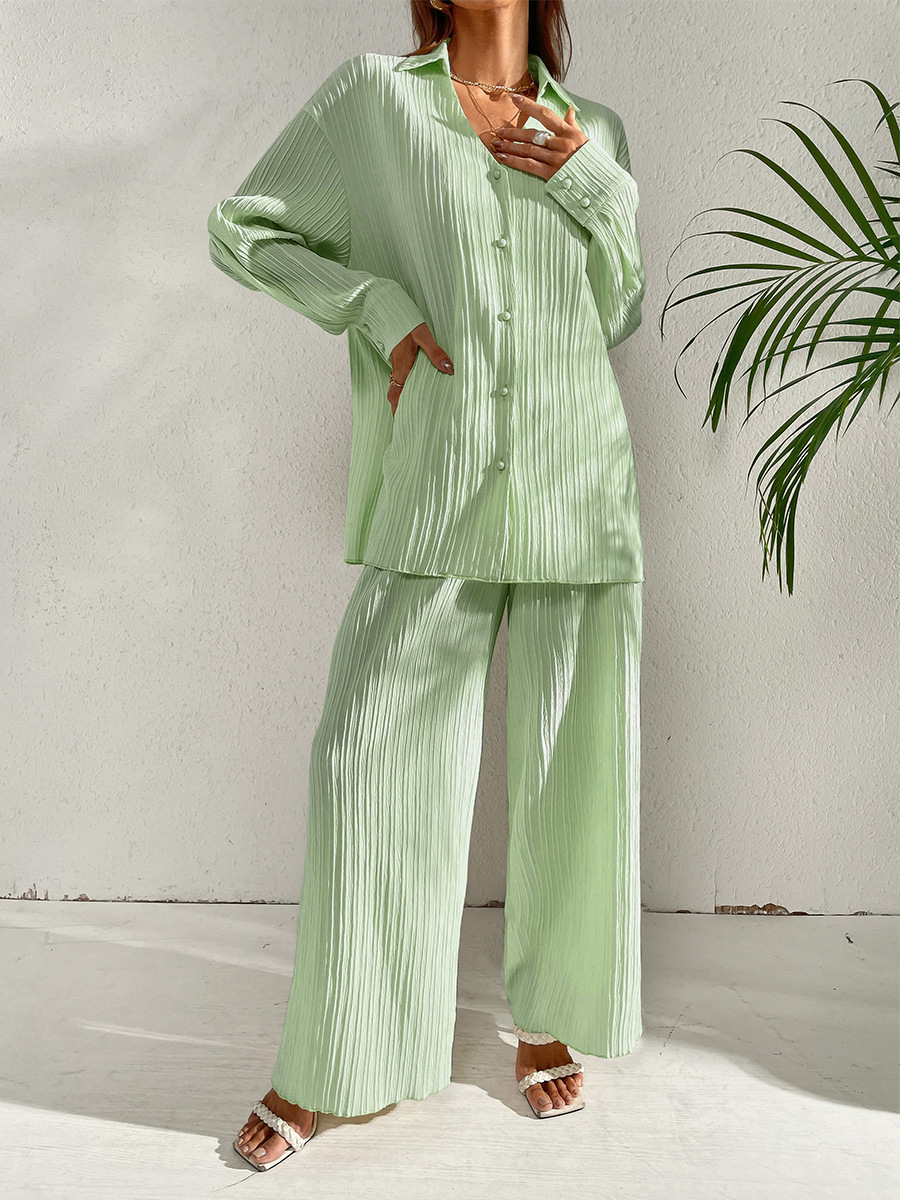 546g Weight Long Sleeve Sleeve Length 4-Way Stretch Fabric, Cotton Silk, Polyester Fabric Type Pant Co-ord Set Sets Type 2 Piece Set Quantity Daily Occasion Breathable Function Regular Fit Fit Type Solid Color Pattern Spring, Autumn Season Women'S Gender Patchwork Design Fashion Style Daily Women'S Fashion Solid Color 4-Way Stretch Fabric Cotton Silk Polyester Patchwork Pant Co-ord Set Pants Sets 10