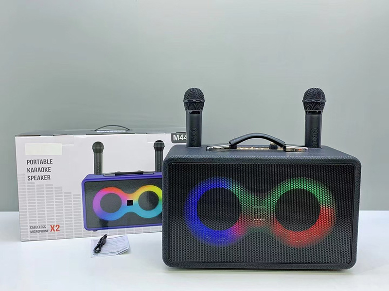 新型七色灯付きクロスボーダー専用無線カラオケbluetoothサブウーファ音響屋外携帯大音量|undefined