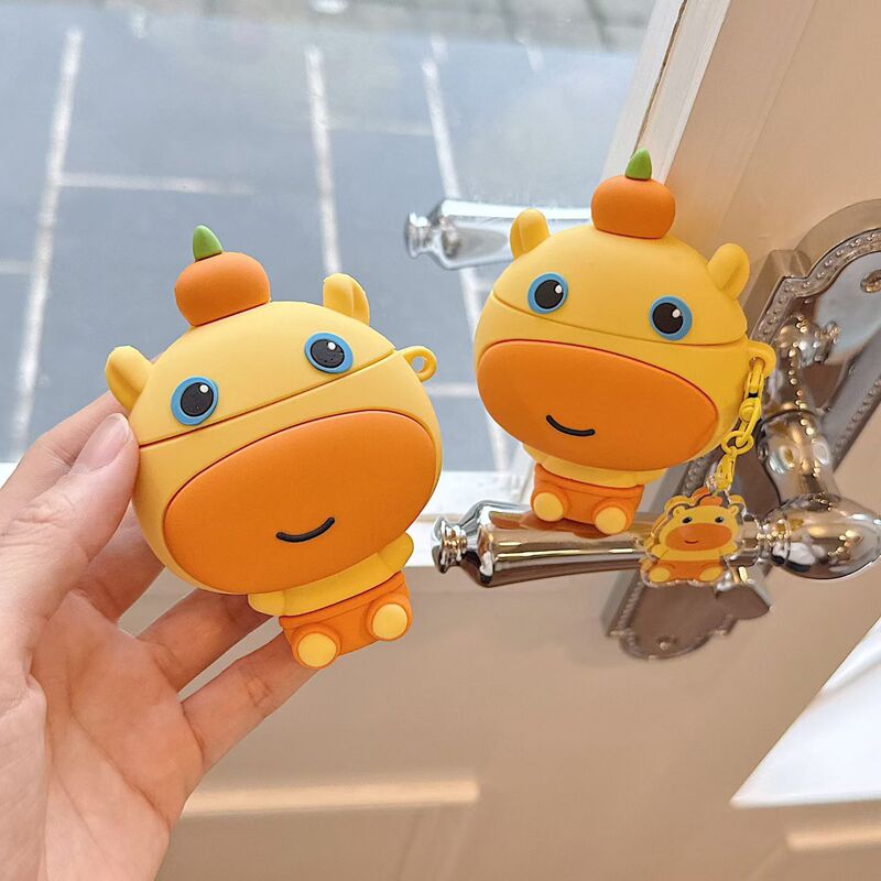 Cute Capybara Lulu Protective Case for AirPods Pro 1/2 Generation Apple Bluetooth Earphones Airpods4 Cute Capybara Lulu Protective Case for AirPods Pro 1/2 Generation Apple Bluetooth Earphones Airpods4