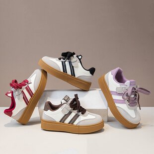 Girls' board shoes 2025 spring and autumn new children's moral training shoes big children's shoes soft-soled sneaker boys casual shoes