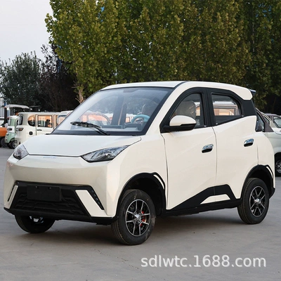 Seagull-Style Electric Four-Wheel Vehicle, Household Fuel-Electric Hybrid Car for Women, Fully Enclosed Lithium Battery Electric Vehicle (Elektrikli motosikletlər)