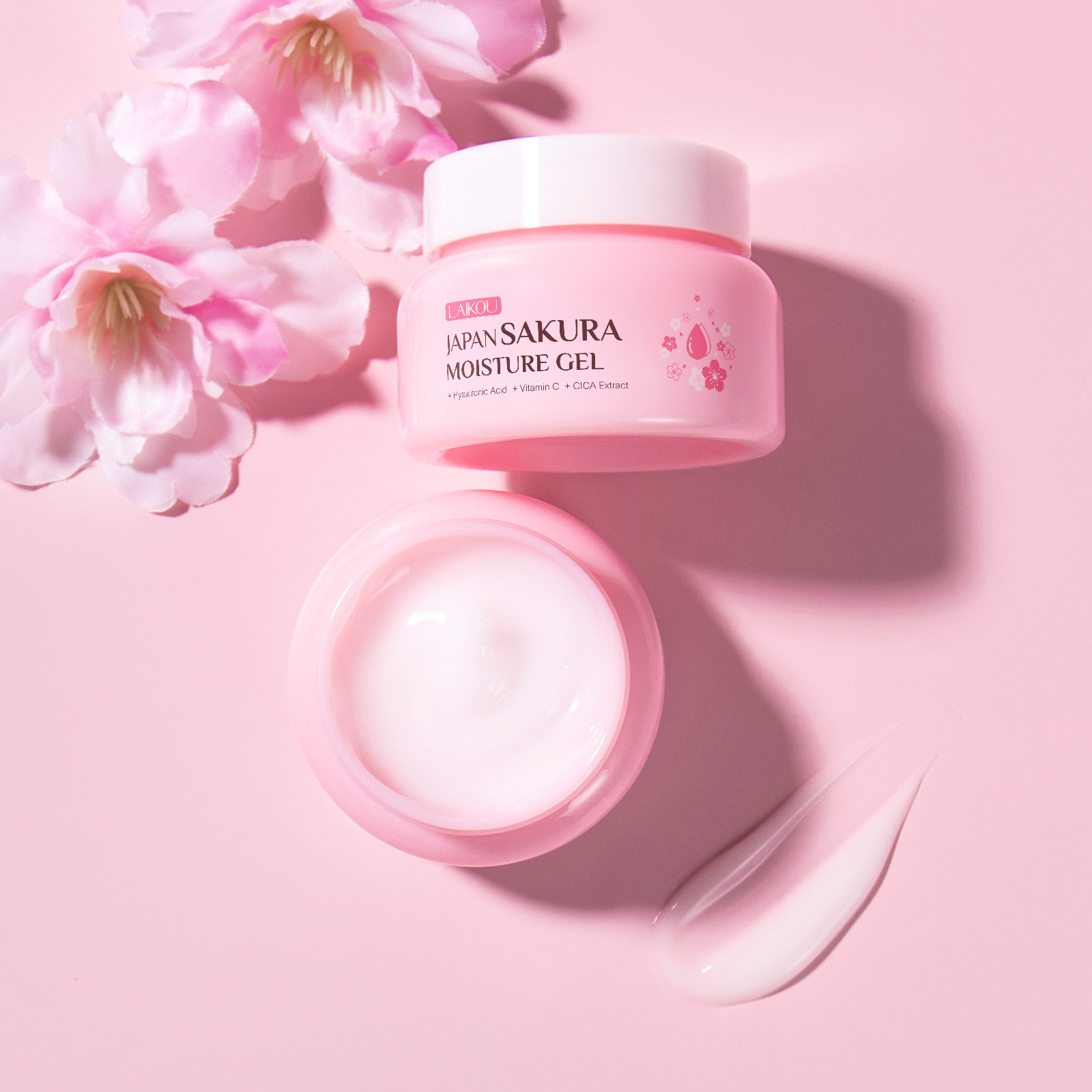 Cross-border Laikou Cherry Blossom Hydrating Cream 60g Facial Skin Hydrating, Moisturizing and nourishing English packaging wholesale manufacturer undefined