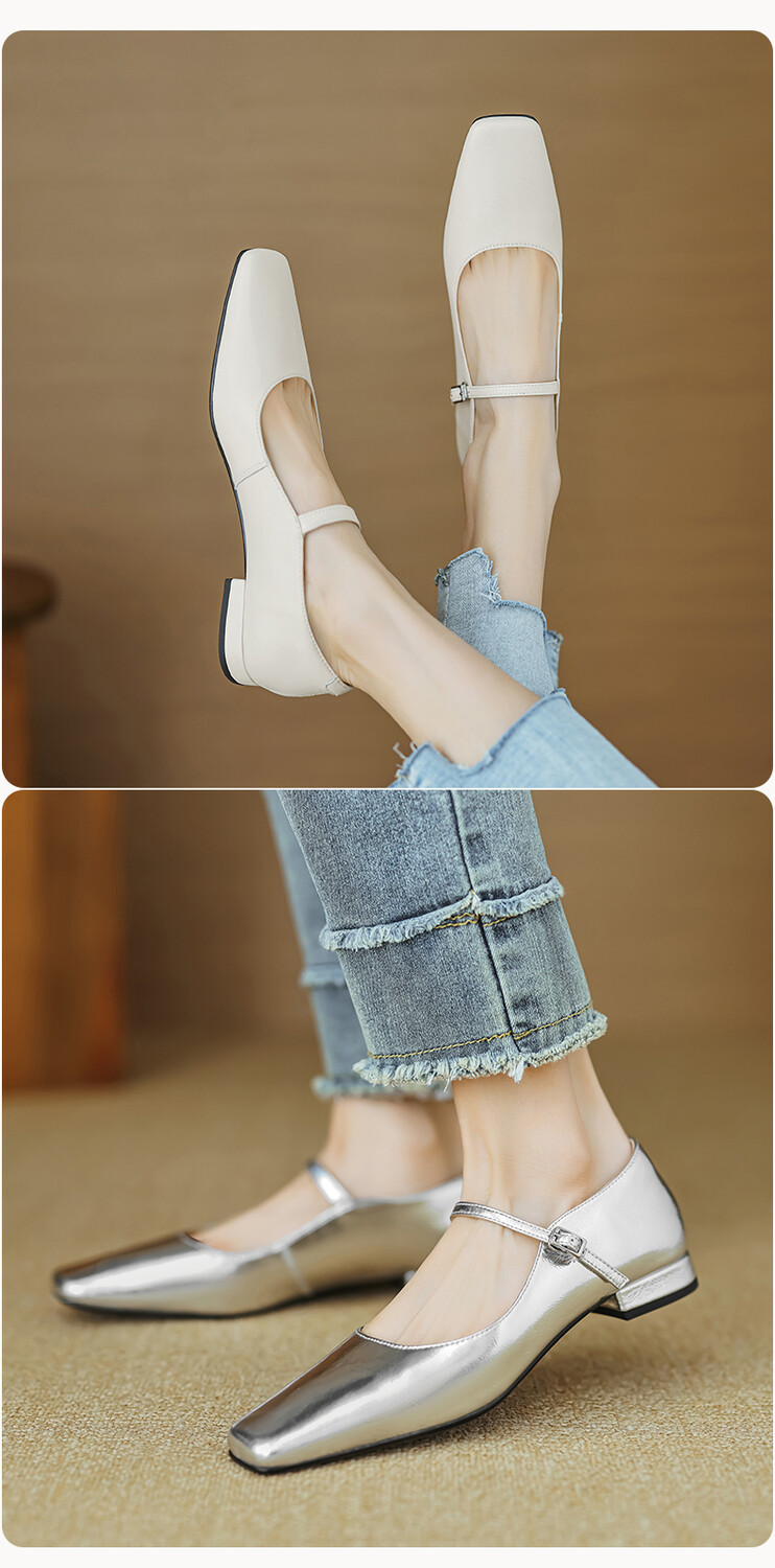 CHIKO Kelsey Square Toe Block Heels Mary Jane Shoes