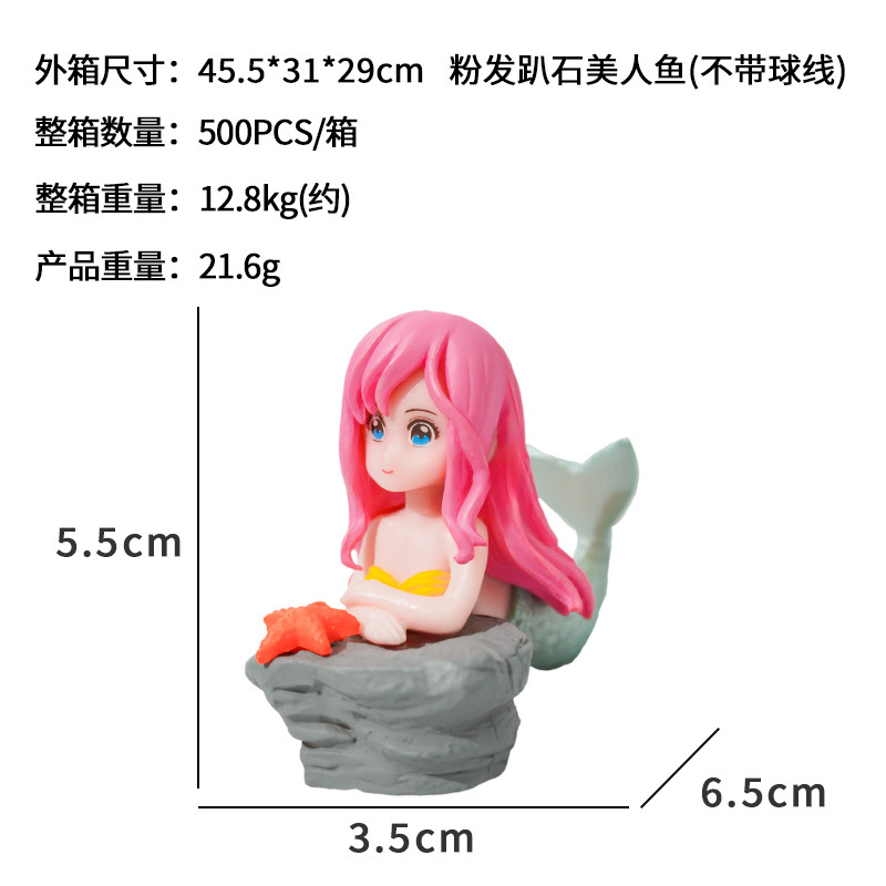 Princesa sirena rosa