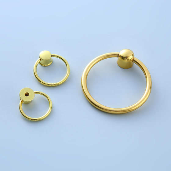 New Chinese style ring handle wardrobe drawer cabinet door small pull ring furniture hardware accessories single hole pull ring small handle
