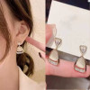 Long silver needle, design universal earrings, silver 925 sample, internet celebrity, trend of season