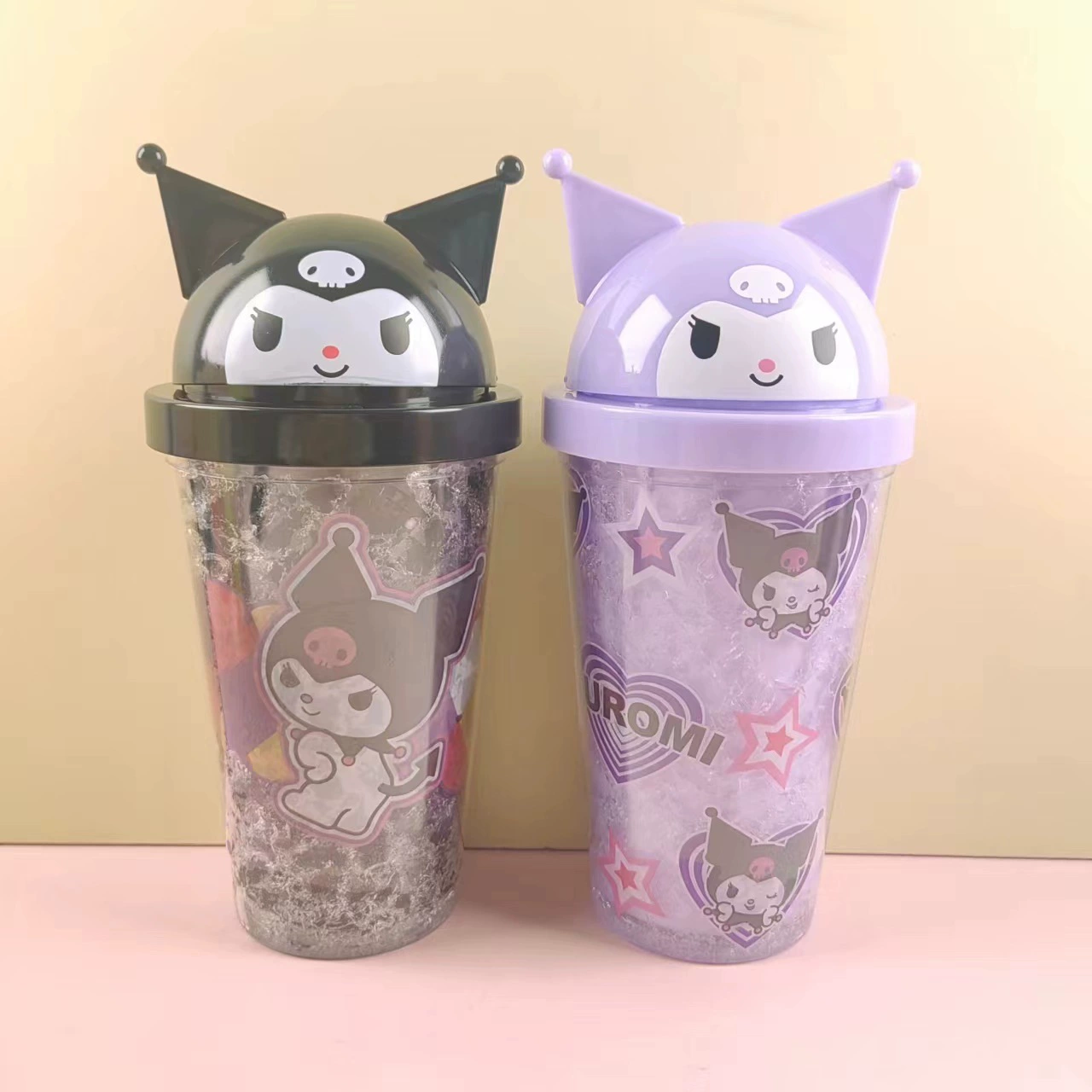 Собратье Double-layer plastic ice cup Straw cup производствоCross-border кроссфэндем стильные подарки