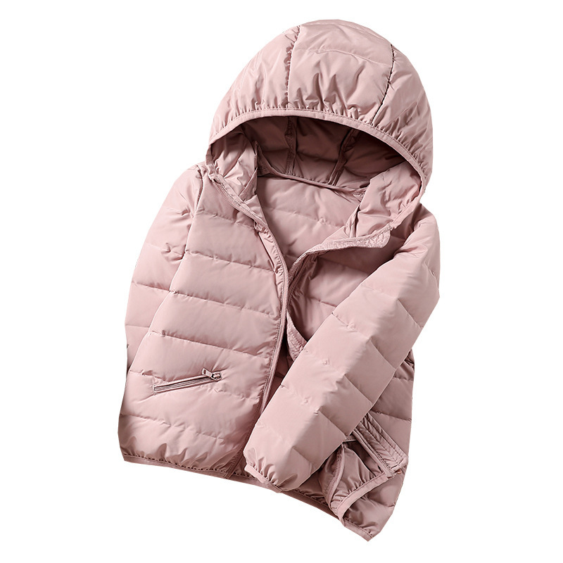 Chaqueta de tejido ligera y sin costuras para niños 90 chaqueta blanca para niños y niñas chaqueta encapuchada