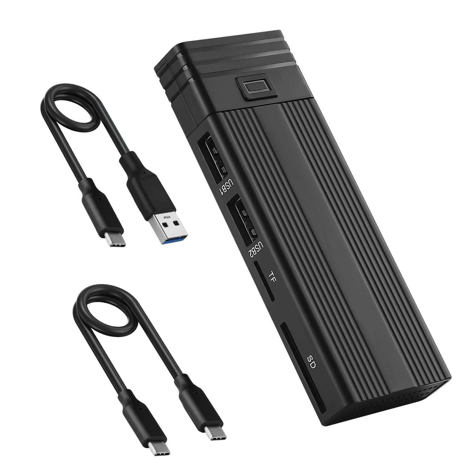 Коробка для твердотельного диска M.2, читатель карт NVME, USB-хаб, внешний коннектор, док-станция расширения для SSD