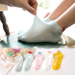 Children's socks for spring and summer 2021, princess style for girls, pure cotton socks with fine combed cotton, wholesale baby short socks
