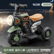 儿童电动摩托车可坐人电动车哈雷电动三轮车宝宝玩具车童车批发