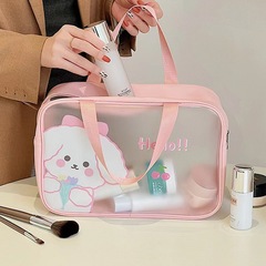 Large Capacity Women's Toilet Bag Hand Carry Travel High-End Beach Swimming Bath Shower Utility Storage Bag