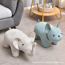 轻奢动物坐凳网红小凳子家用门口换鞋凳创意卡通脚踏凳儿童沙发凳