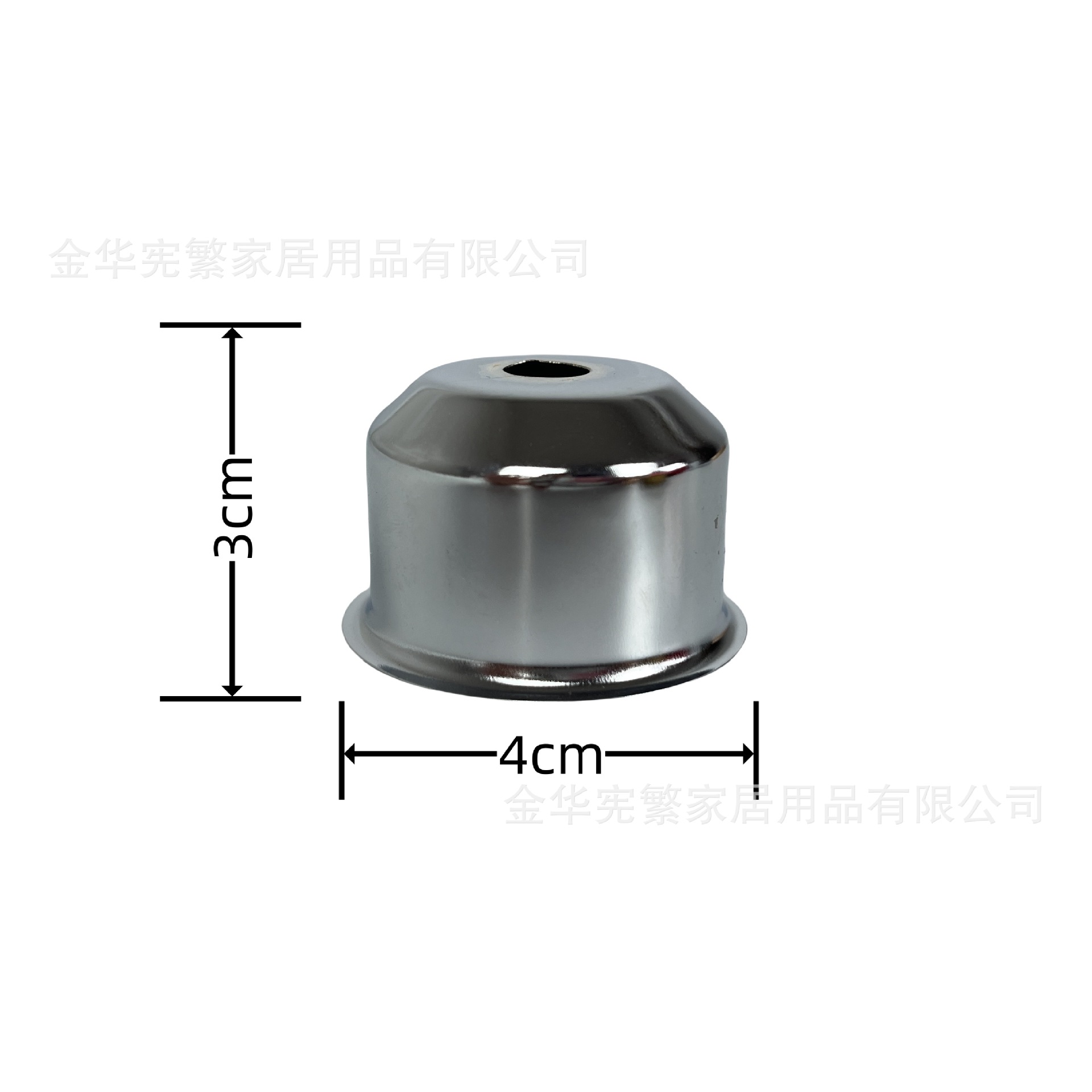 Yiwu spot E27 blanco y negro oro cromo lámpara taza de sombrero cubierta accesorios de lámpara accesorios de lámpara de mesa de metal