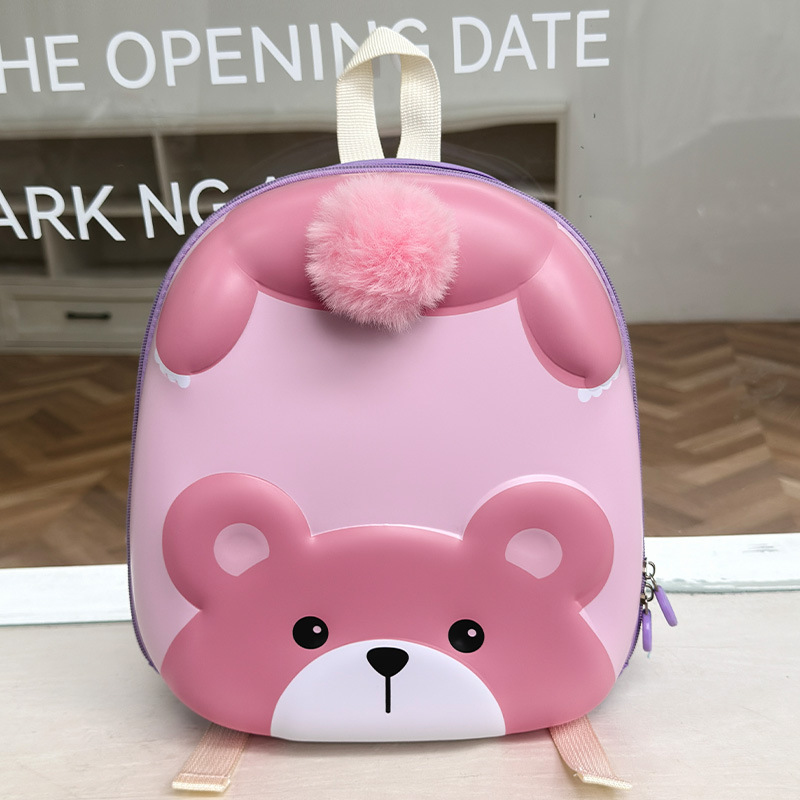 Cute oso niña jardín de infantes mochila de dibujos animados bebés transpirables niños 3 años de edad 5 años de edad mochila preescolar