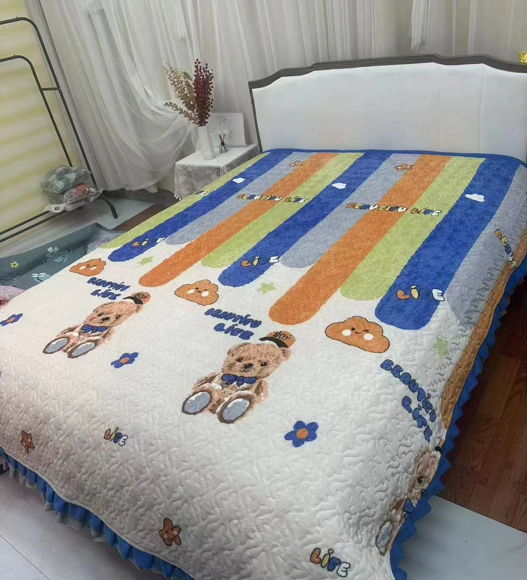 Плед из кораллового фланели